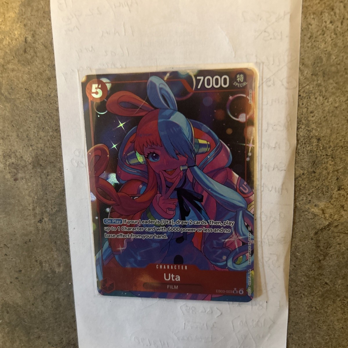 Uta (003) (Alternate Art) EB03-003 Extra Booster One Piece