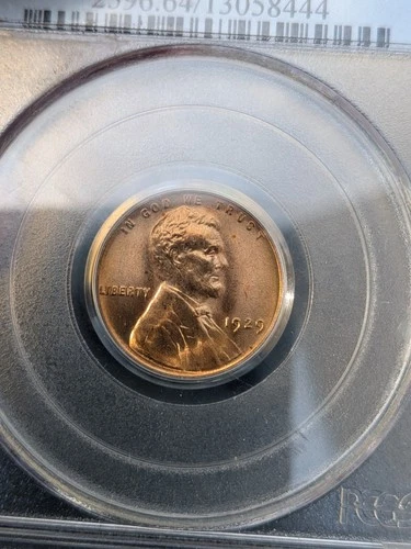 1929 PCGS MS-64 RD LINCOLN CENT Red