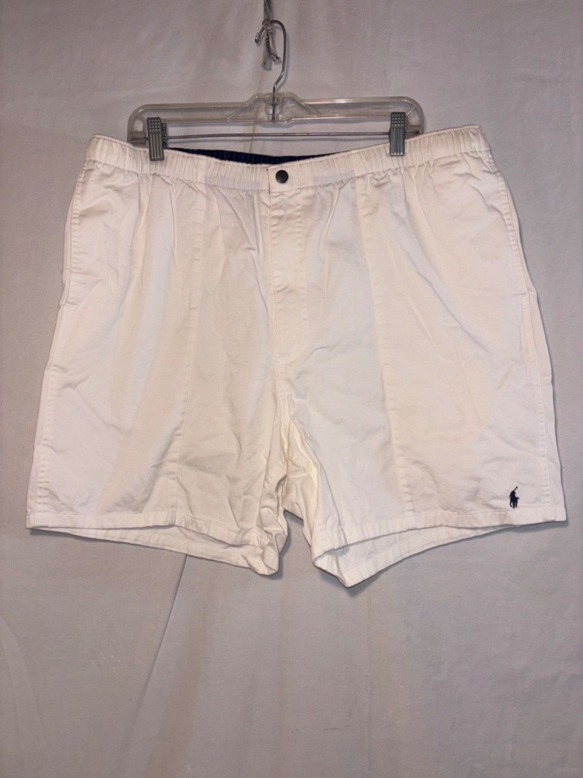Vintage Polo Ralph Lauren Men’s Shorts XXL White Casual Golf Beach Elastic Waist