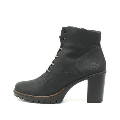 Rieker Damen Y9120 Stiefeletten Schwarz Synthetik Komfortweite Antistress EU 37