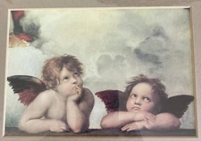 Picture Frame Painting Archangel Raphael Angel Baroque Rococo 12.5”x10.5”