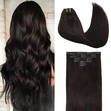 Clip in Hair Extensions Real Human Hair, Remy Human Hair Extensions Clip Ins for
