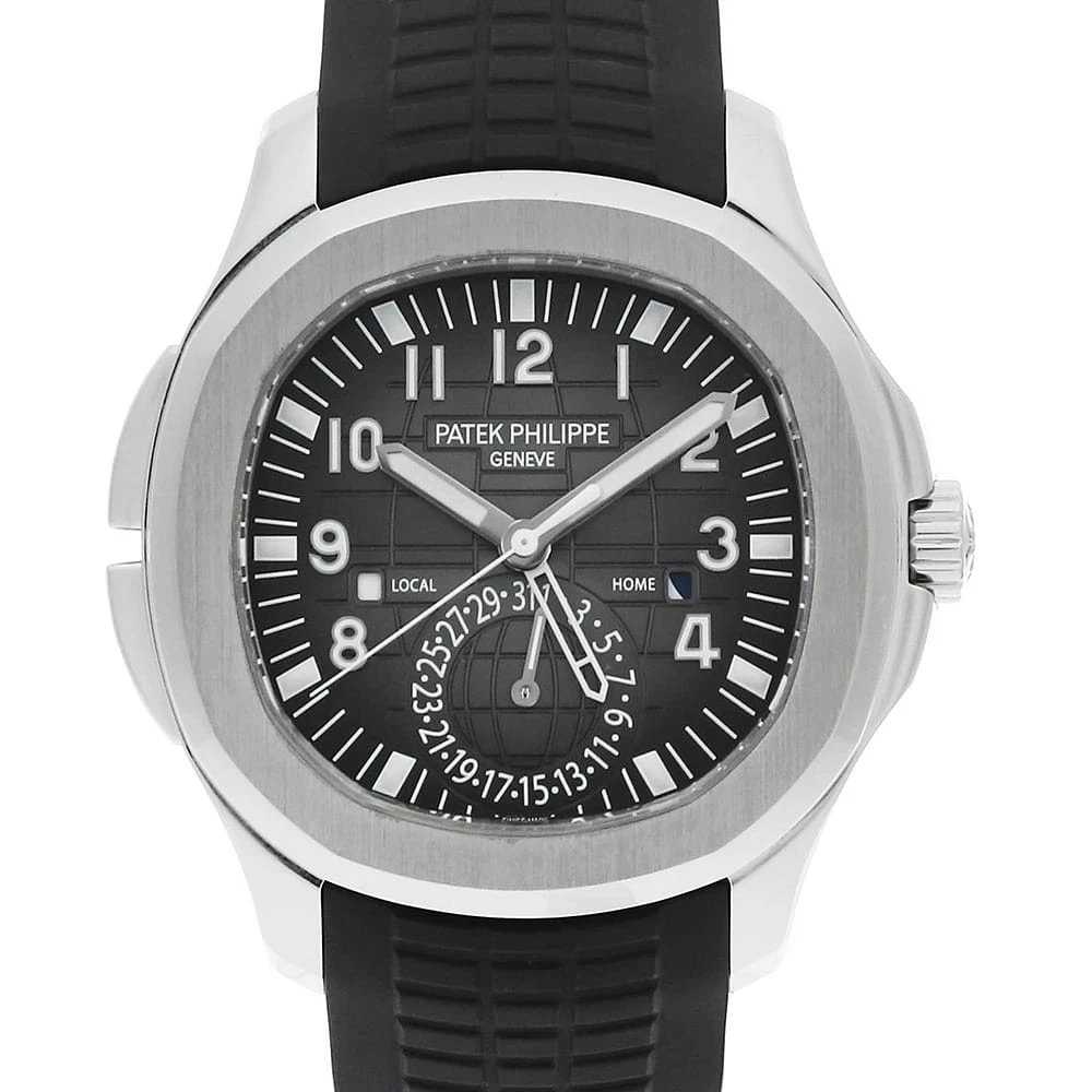 Patek Philippe — PATEK PHILIPPE Aquanaut Travel Time 5164A-001 second hand mens