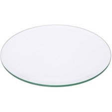 Plymor 6" Round, 5mm Thick Beveled Clear Glass Circle
