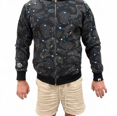 BAPE Space Camo Shark WGM Full-Zip Hoodie Size S (Not Sold Anymore In Stores)