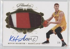 2018-19 Panini Flawless Collegiate Rookie 4/25 Kevin Huerter #132 Patch Auto 3u4