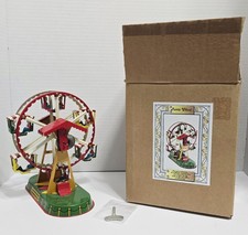 VTG Josef Wagner Tin Wind-up Ferris Wheel Key  Box Collectable Lithograph Works