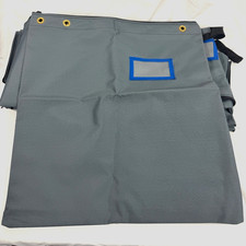 Interoffice Transit Bags 23  x 25  Gray Nylon Cancas Zippered Lot Of 7