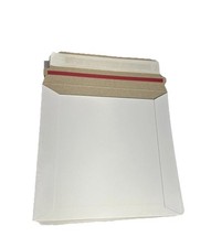 NEW 20 Ct. 6  x6  White Rigid Stay Flat Self-Seal Cardboard Envelope Mailers