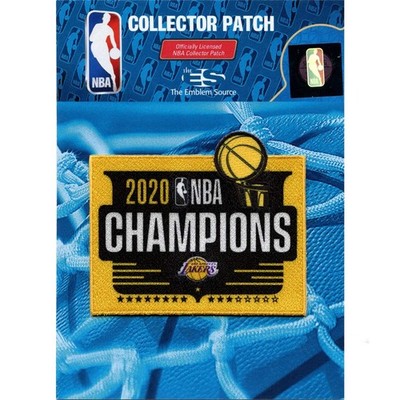 2020 NBA Finals Champions Los Angeles Lakers Trophy Square Patch