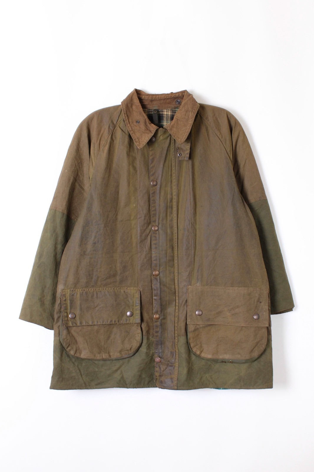 Barbour Gamefair 2 Crest Vintage 1970S Waxed Jacket Green C 42 Medium Large