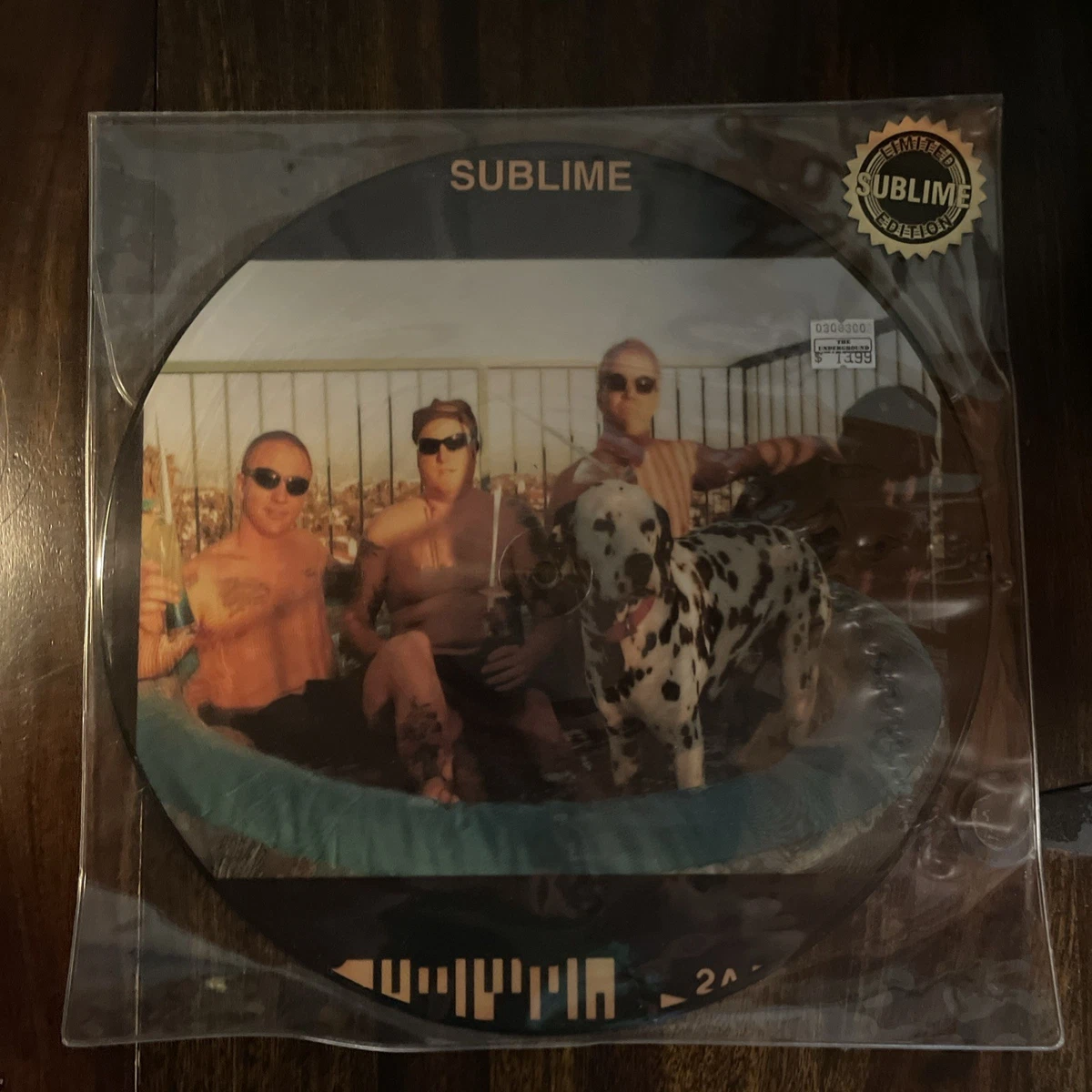 Диск с картинкой Sublime 33 об/мин скорость виниловые пластинки