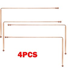 4Pcs 99.9 Copper Dowsing Rods Pure Copper Divining Rods Ghost Hunting USA
