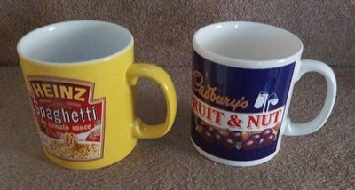 2 Keramik Werbung Tae / Kaffeetassen - BRANDNEU