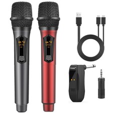 Wireless Microphone for Karaoke, Rechargeable Karaoke Microphone Work 10hs , ...