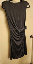 Express Grey Dress, Sleeveless, Gathered Side, NWT, Xs, Super Cute!
