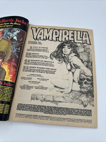 Vampirella #100 Oct 1981 Gala 100th Issue! Warren Magazine Horror Dead Blood - Picture 6 of 8