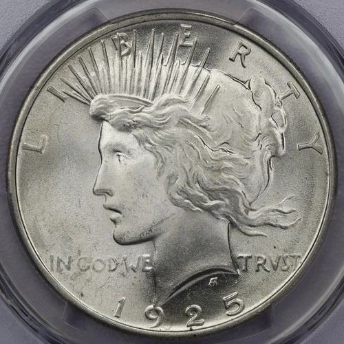1925 Peace Silver Dollar - PCGS MS 65+
