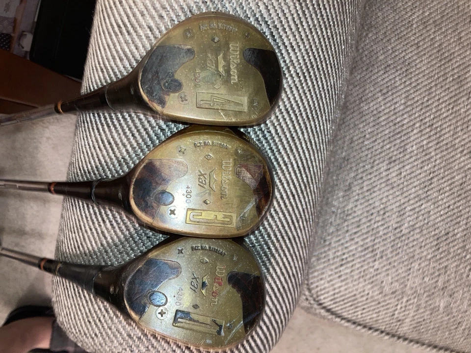 Vintage RH Wilson X31 Driver, 3w, 4w Regular Flex Steel Shafts Golf Clubs - Image 4 of 4