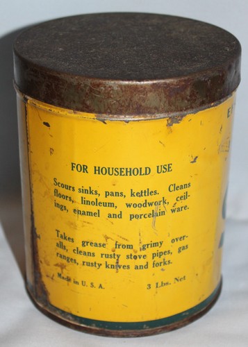Vintage Jumbo Size SKAT Hand Soap Tin Made in Connecticut USA Advertising - Picture 3 of 9