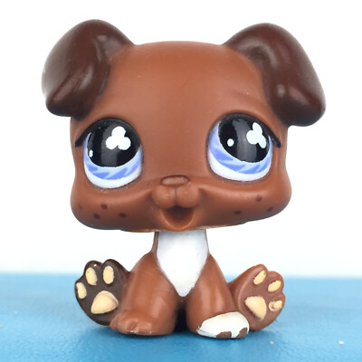 Authentic Littlest Pet Shop #657 Baby Boxer Puppy Dog Original Hasbro LPS 