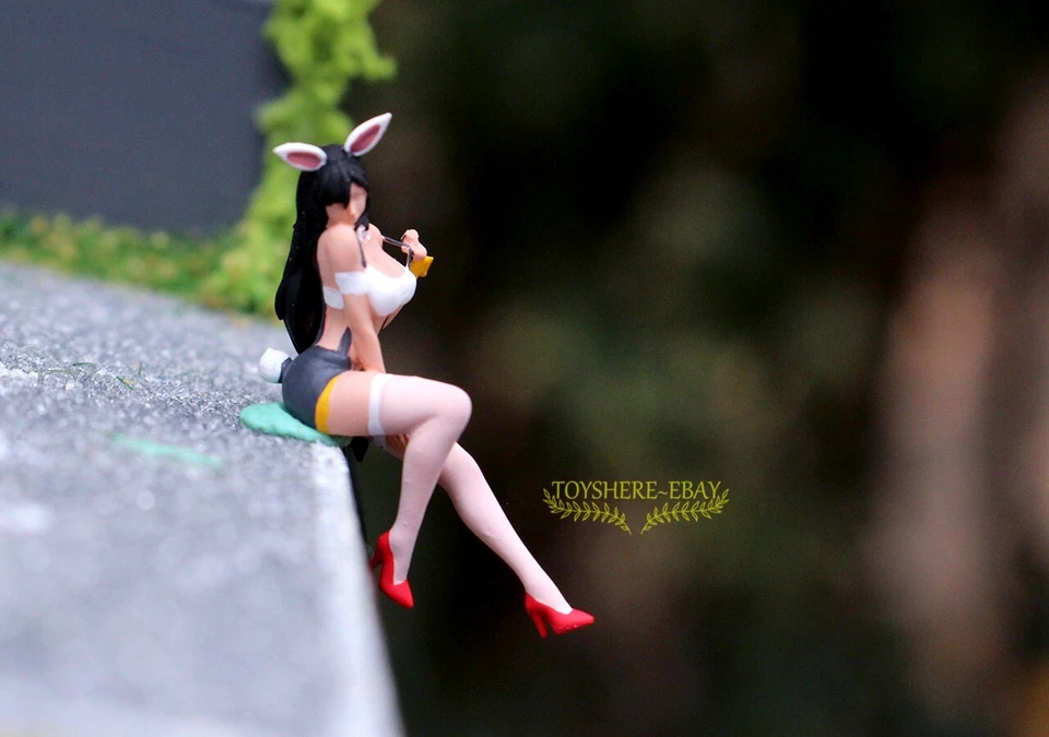 1/64 Miniatura FIGURA Seductora Medias Blancas Conejito Niña Diorama Pintado Foto 4 de 4