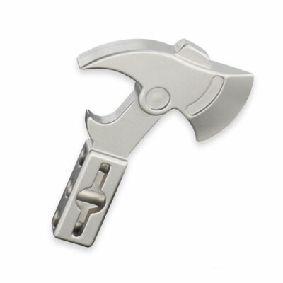 Titanium axe style pendant necklace bottle opener multifunction