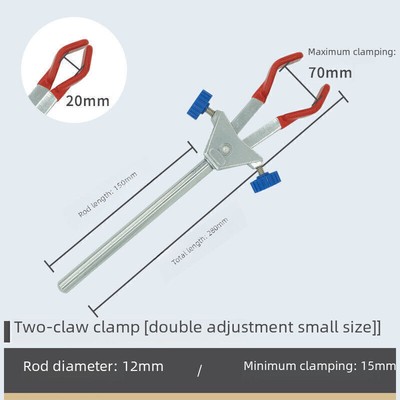 Lab Clamp: Four-Claw Clip, Stand Flask Condenser Holder, Chemistry Supply
