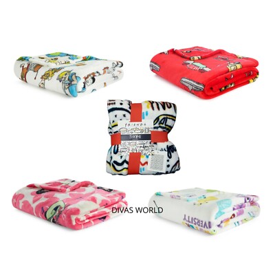 Disney Toy Story/ Mulan/ Monster Friends TV Series Bed Throw