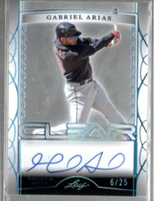 2022 Leaf Trinity Clear Platinum Spectrum Foil #CAGA1 Gabriel Arias Auto /25