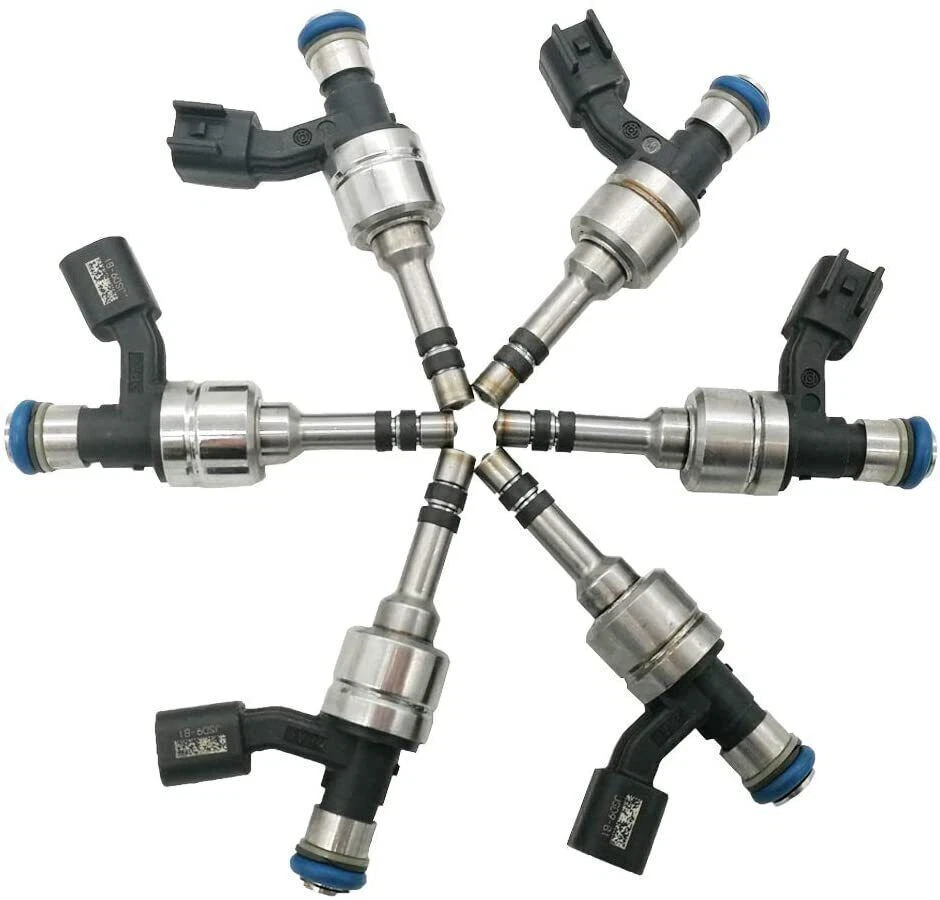 Set of 6 Fuel Injectors For Buick LaCrosse Cadillac CTS SRX GMC Terrain 3.0L V6 Foto 2 de 4