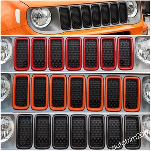Front Insert Grille Grill Bar Ring Cover Trim For Jeep ...