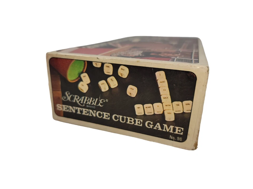 Vintage 1971 Scrabble Sentence Cube Game Selchow & Righter - Image 4 of 4