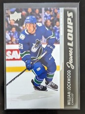 (5) WILLIAM LOCKWOOD 2021-22 UPPER DECK YOUNG GUNS YG RC #490 FRENCH & US