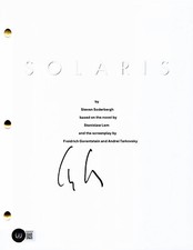 GEORGE CLOONEY SIGNED AUTOGRAPH SOLARIS FULL SCRIPT BECKETT BAS