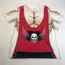 WWE Bret The Hitman Hart Halloween Costume Tee Graphic T-Shirt Size Medium NWT