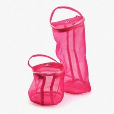 YarnVoyage Tote: Travel-Friendly Mesh Organizer for Knitting Accessories & Yarn