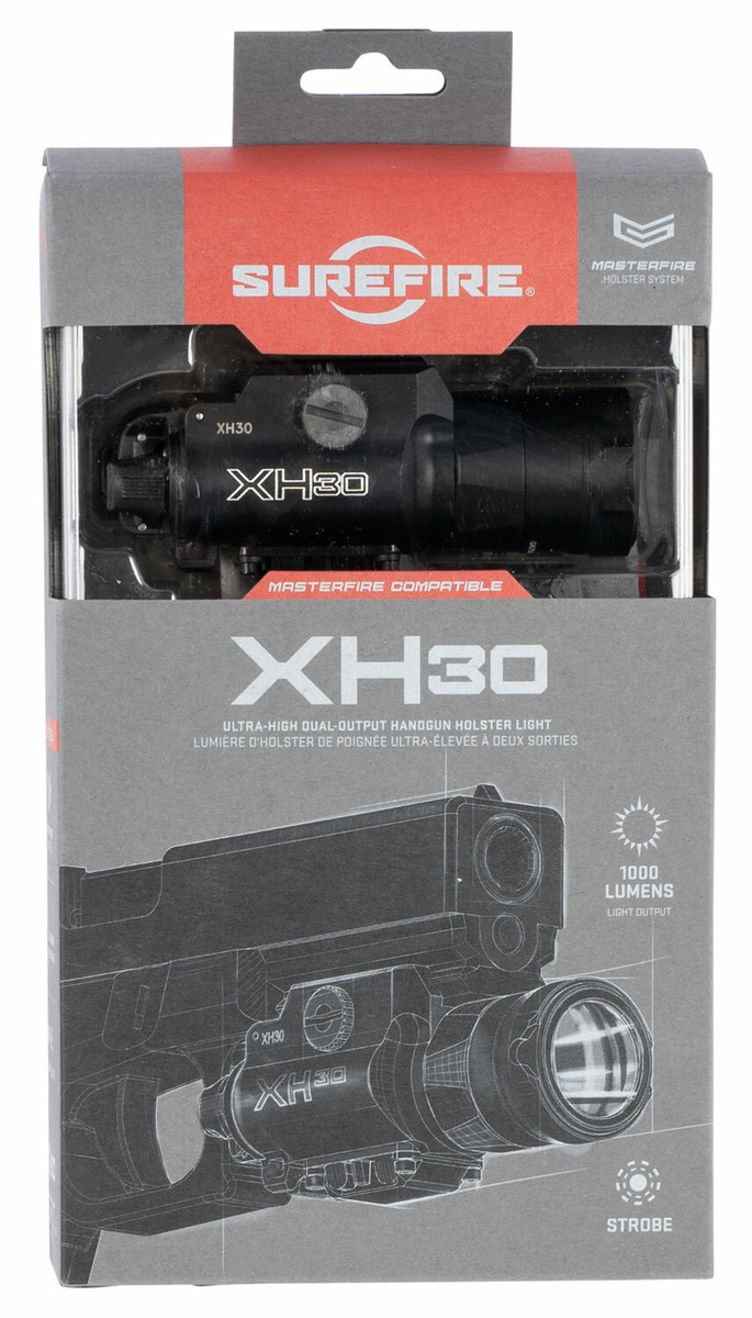 Surefire XH30 White 1000/300 Lumens Black Aluminum weapon