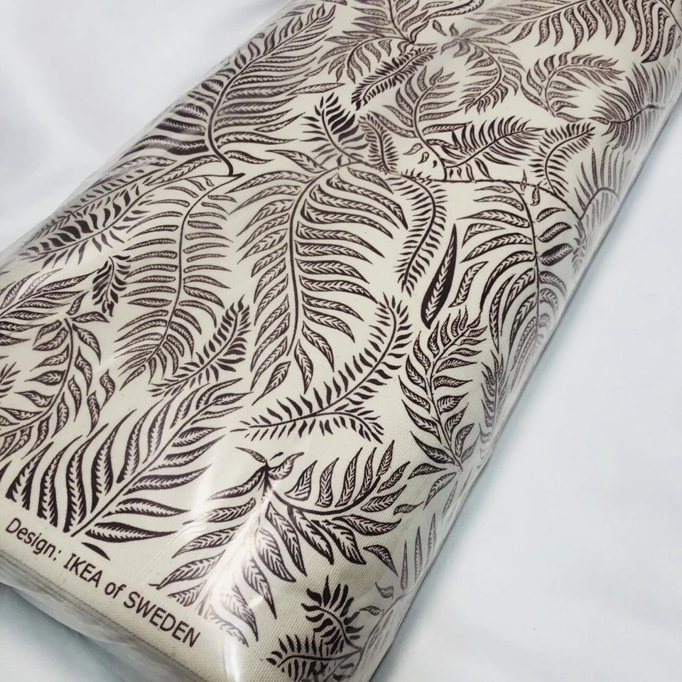 "Tela de tapicería Ikea HAKVINGE marfil con hoja de helecho rojo perno completo 604,765,80 59""" Foto 4 de 4