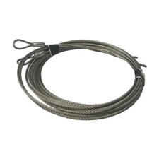 Garage Door Stainless Steel EXTENSION Spring Cables 1/8 Inch 12ft 6 Inch w/ L...