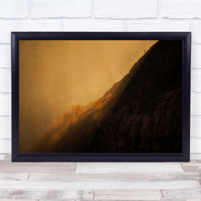Leichter Hang Berg Berge Schatten Sonnenuntergang Bäume Druck - PETTEX1604368