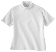 Il Migliore 75047 Ladies' Short Sleeve Performance Honeycomb Mock Neck