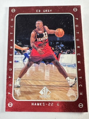 1997-98 SP Authentic Upper Deck NBA Basketball Atlanta Hawks Ed Gray