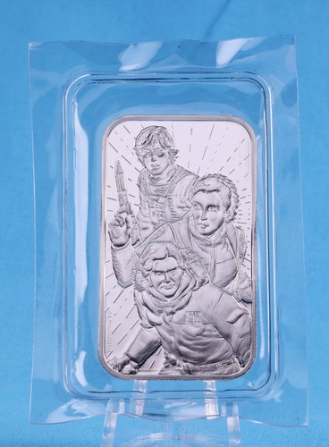 Lingotes de plata Star Wars™ Light Side 1 oz 999.9 soldados en lámina original - Imagen 8 de 9