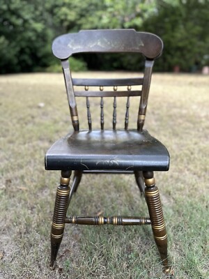 Vintage Ethan Allen Thumb Back Dining Chair Hitchcock Windsor