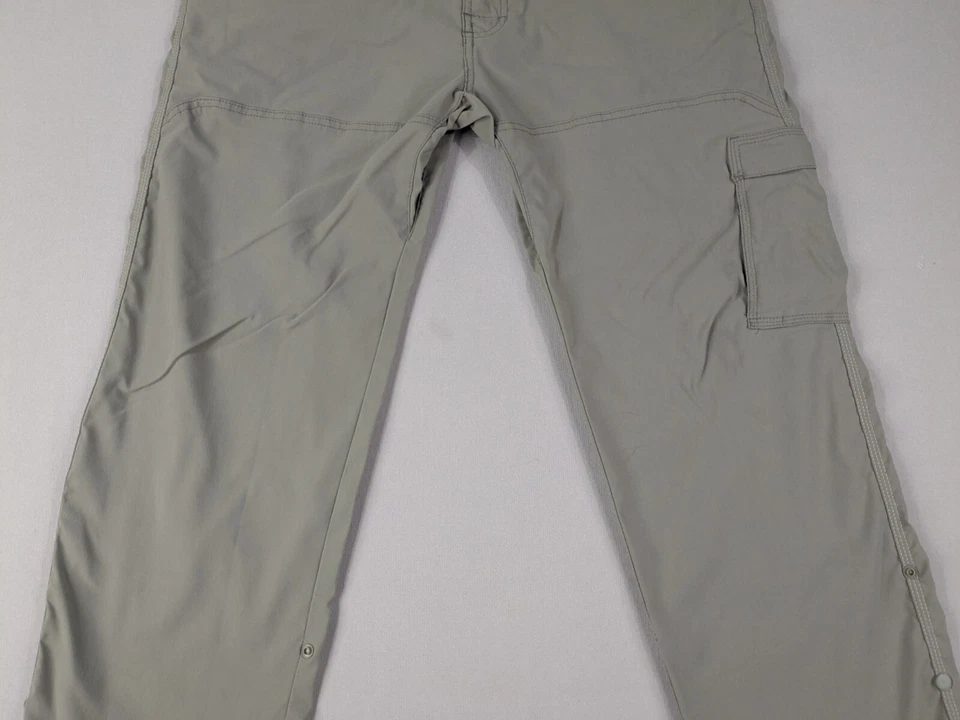 Pantalones cargo Prana adulto 34x29 nailon elástico tostado* Foto 3 de 4