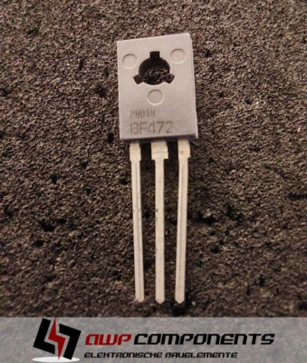 (2 Stk.) BF472 - Transistor PNP 300V 100mA 1.8W THT TO-126 - Philips (NXP)