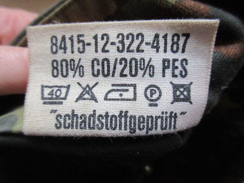 3 German Army Camouflage Flecktarn Caps, Small Size 53/ 58 - Picture 6 of 19