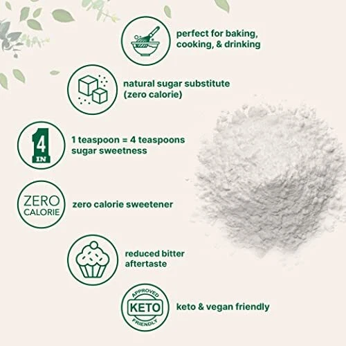 Stevia Sweetener Powder with Plant-based Erythritol 4 Pounds 64 Ounces | Ket... - Imagen 3 de 6