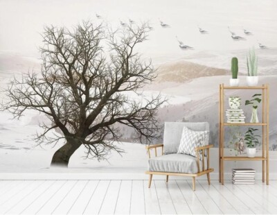 3D Black Branch Deer G13726 Wallpaper Wall Murals Removable Self-adhesive Honey